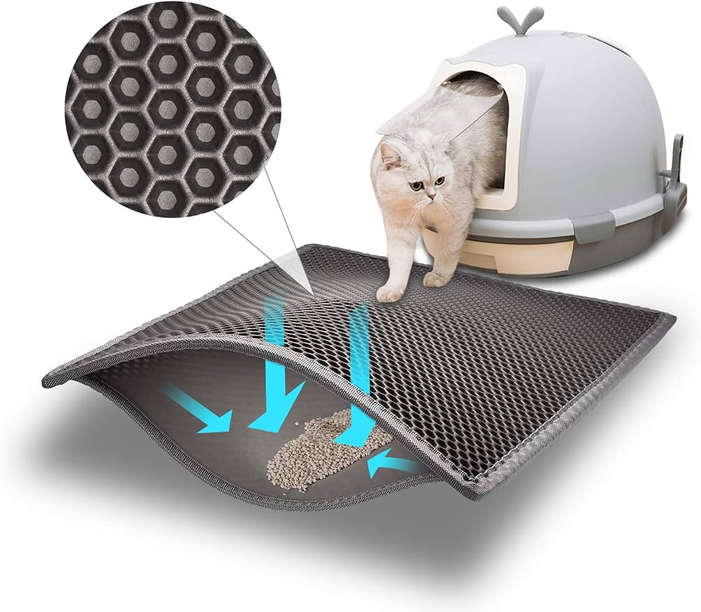 Alfombra Recolectora de Arena para Arenero de Gatos 60x40