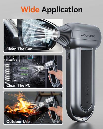 WOLFBOX MF100 – Soplador de Aire Eléctrico Recargable