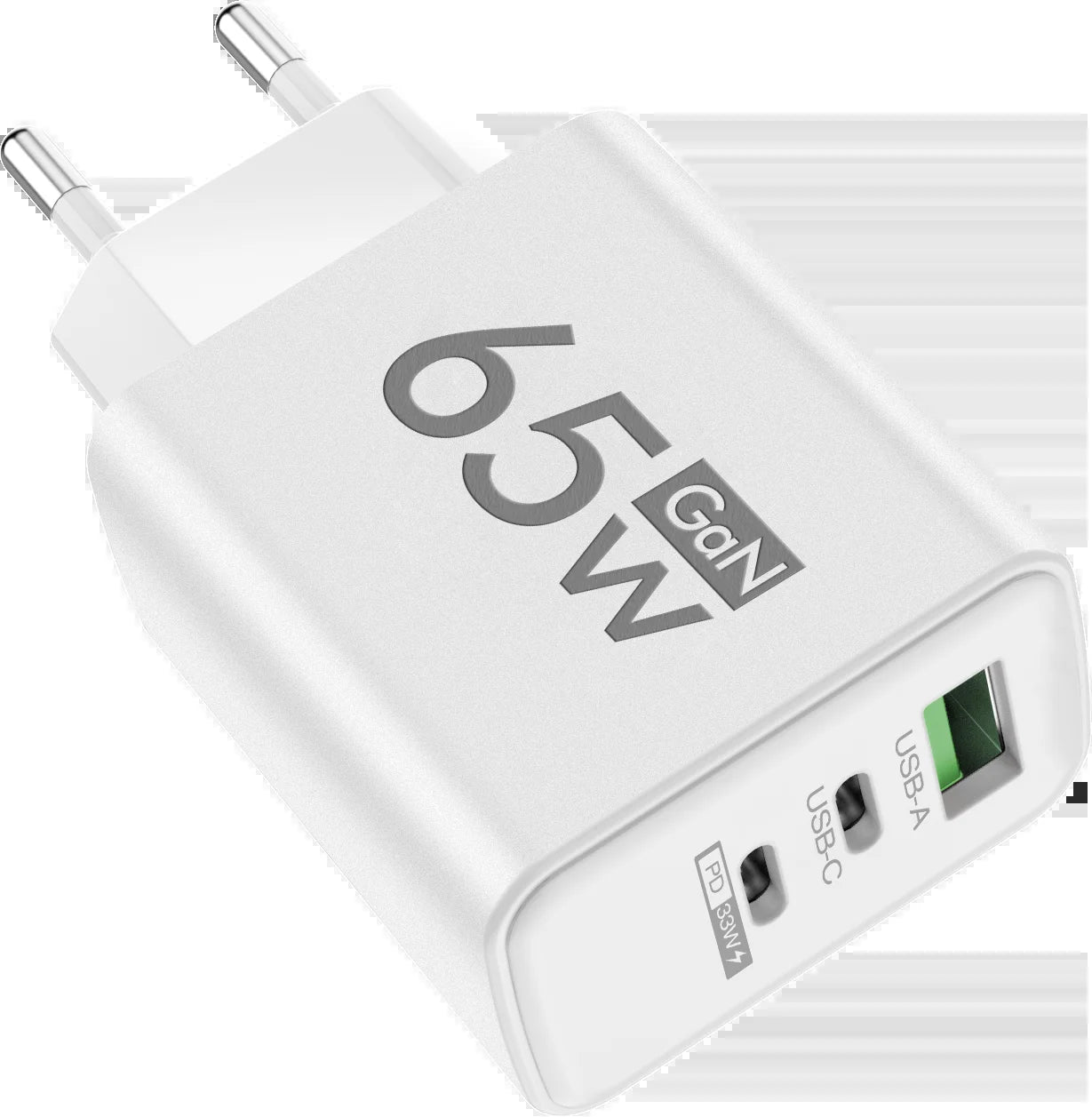 Gan 65W USB Type C PD Fast Charging Wall Charger Adapter for Iphone 15 14 Pro Max Xiaomi Samsung Oneplus POCO Quick Charger 3.0