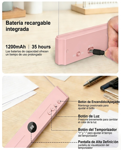 Lámpara LED de Lectura 2 en 1 con Temporizador
