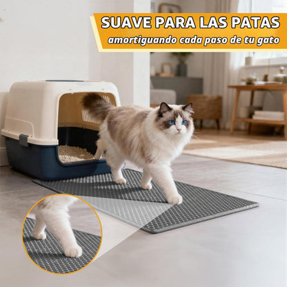 Alfombra Recolectora de Arena para Arenero de Gatos 60x40