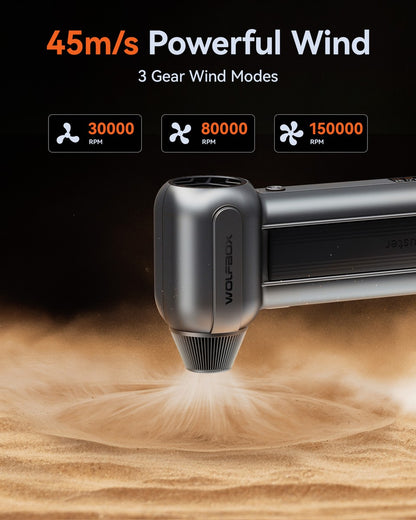 WOLFBOX MF100 – Soplador de Aire Eléctrico Recargable