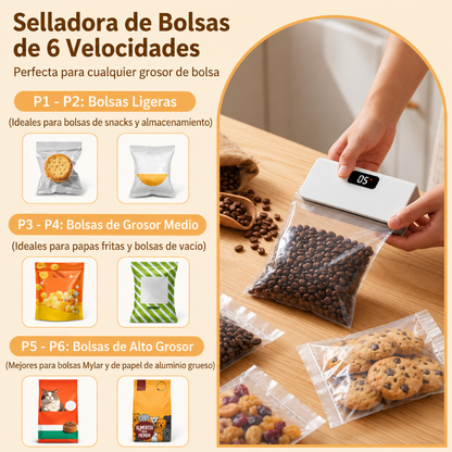 Mini Selladora de Bolsas Portátil 2 en 1 (Selladora + Cortadora)