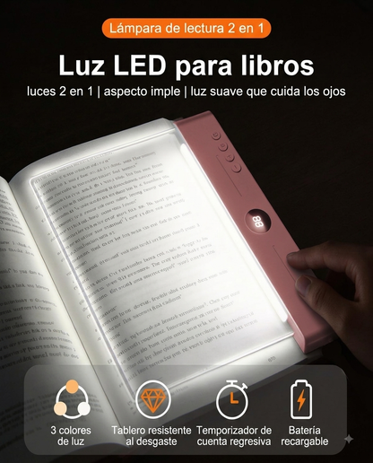 Lámpara LED de Lectura 2 en 1 con Temporizador
